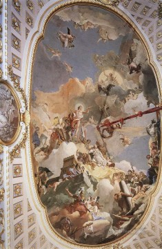 レアル宮殿 スペイン君主制の神格化 ジョバンニ・バッティスタ・ティエポロ Oil Paintings